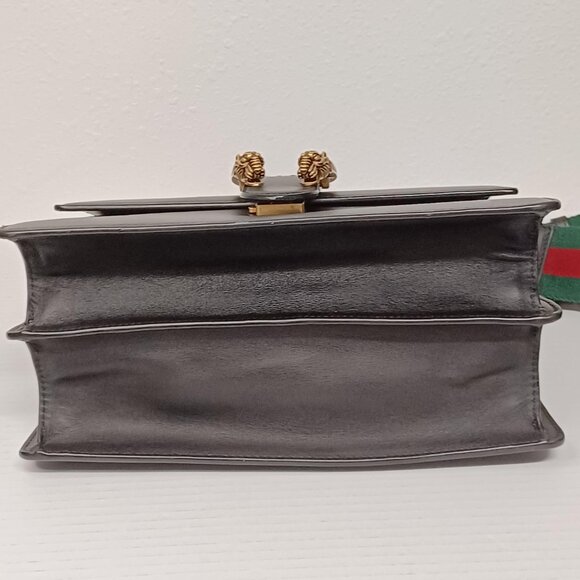 GUCCI Dionysus Bamboo Black Leather Satchel 770-092025 - Picture 8 of 16